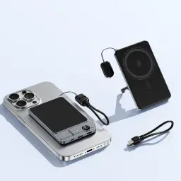 MagSafe Magnetic Wireless Power Bank with Built-in Stand thumbnail 9