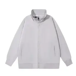 Casual Stand-Collar Zip-Up Jacket with Loose Fit thumbnail 7