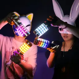 LED Glowing Flashing Bar Stick with Metal Grenade Design thumbnail 2