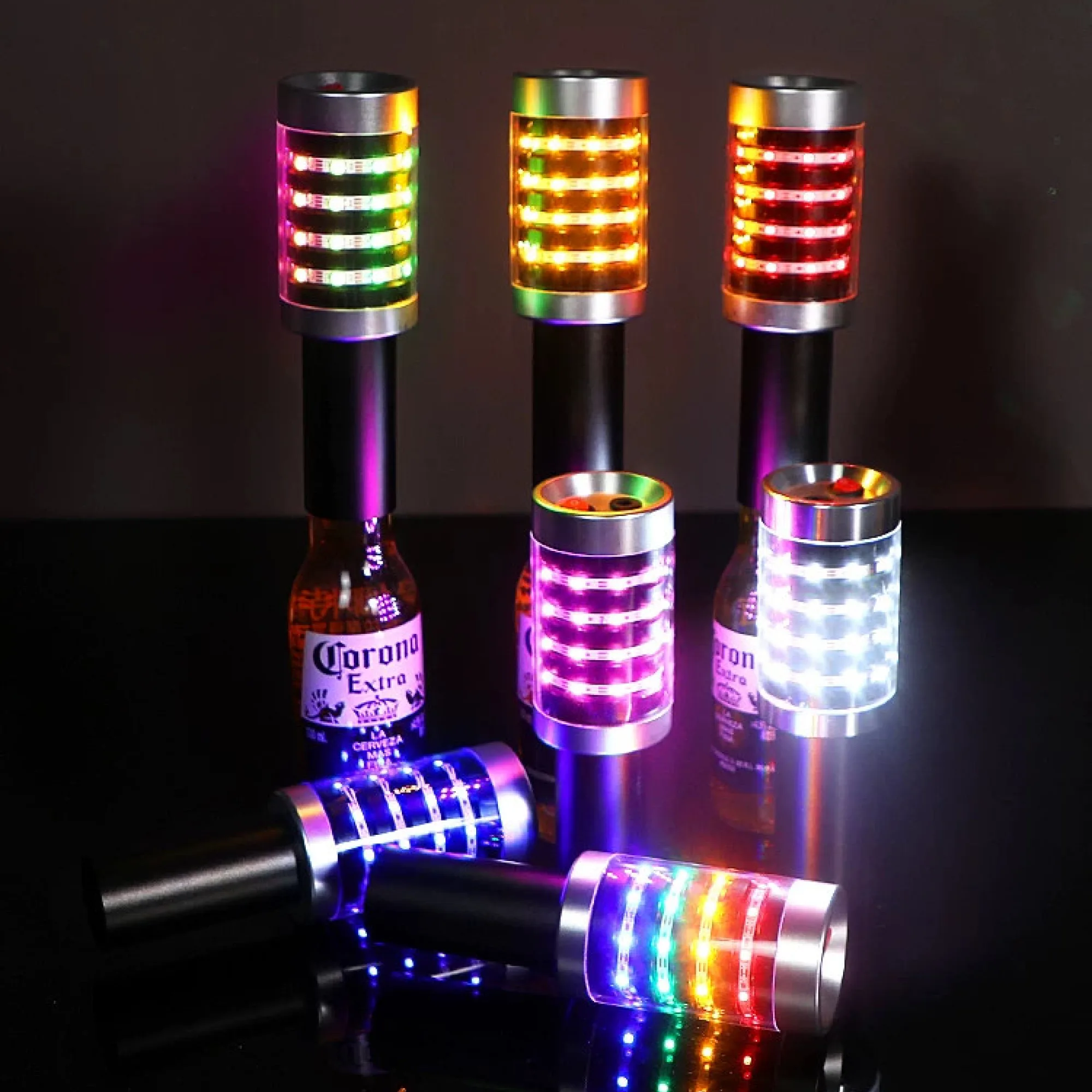 LED Glowing Flashing Bar Stick with Metal Grenade Design thumbnail 4