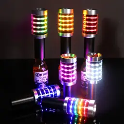 LED Glowing Flashing Bar Stick with Metal Grenade Design thumbnail 4
