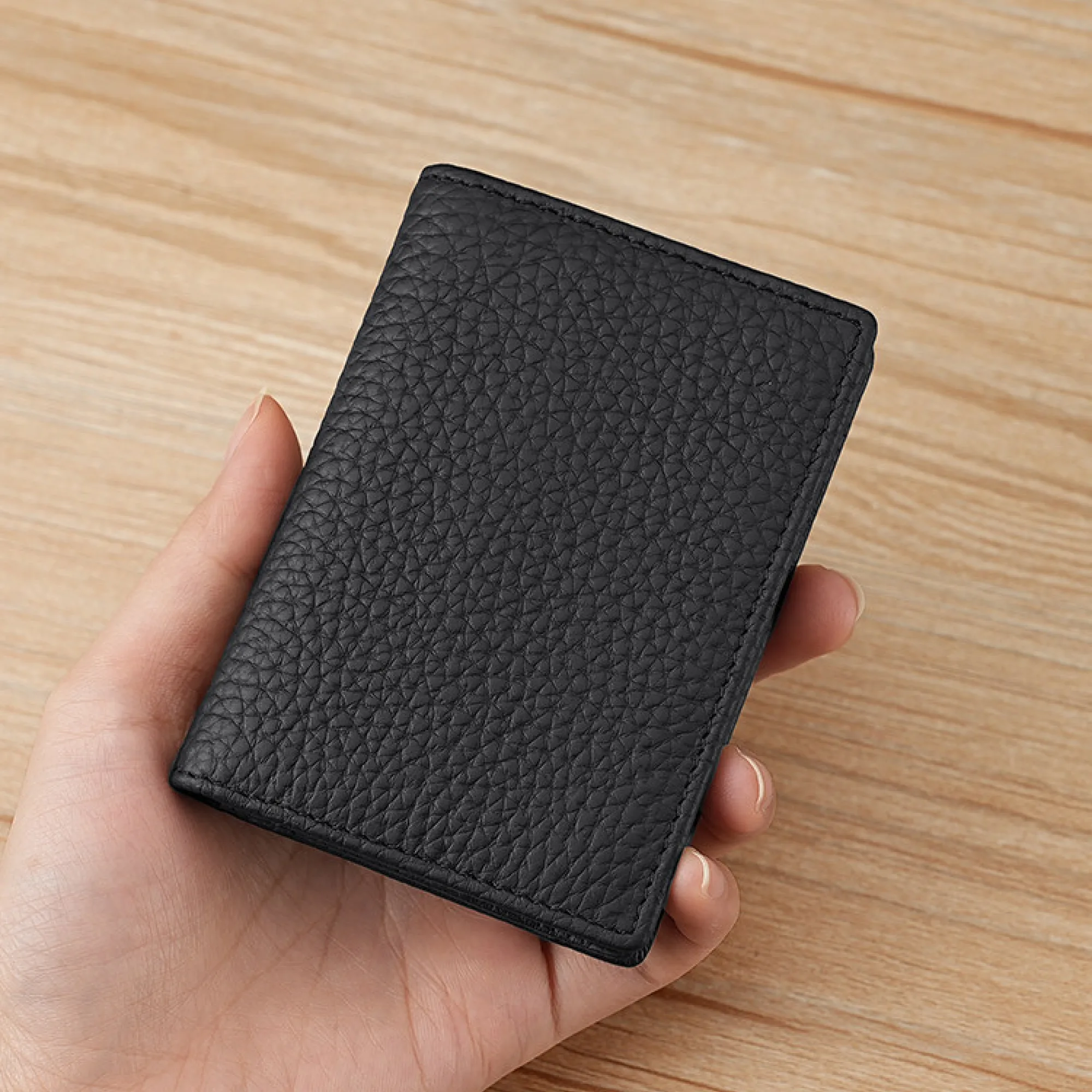 First Layer Cowhide Business Card Holder thumbnail 3