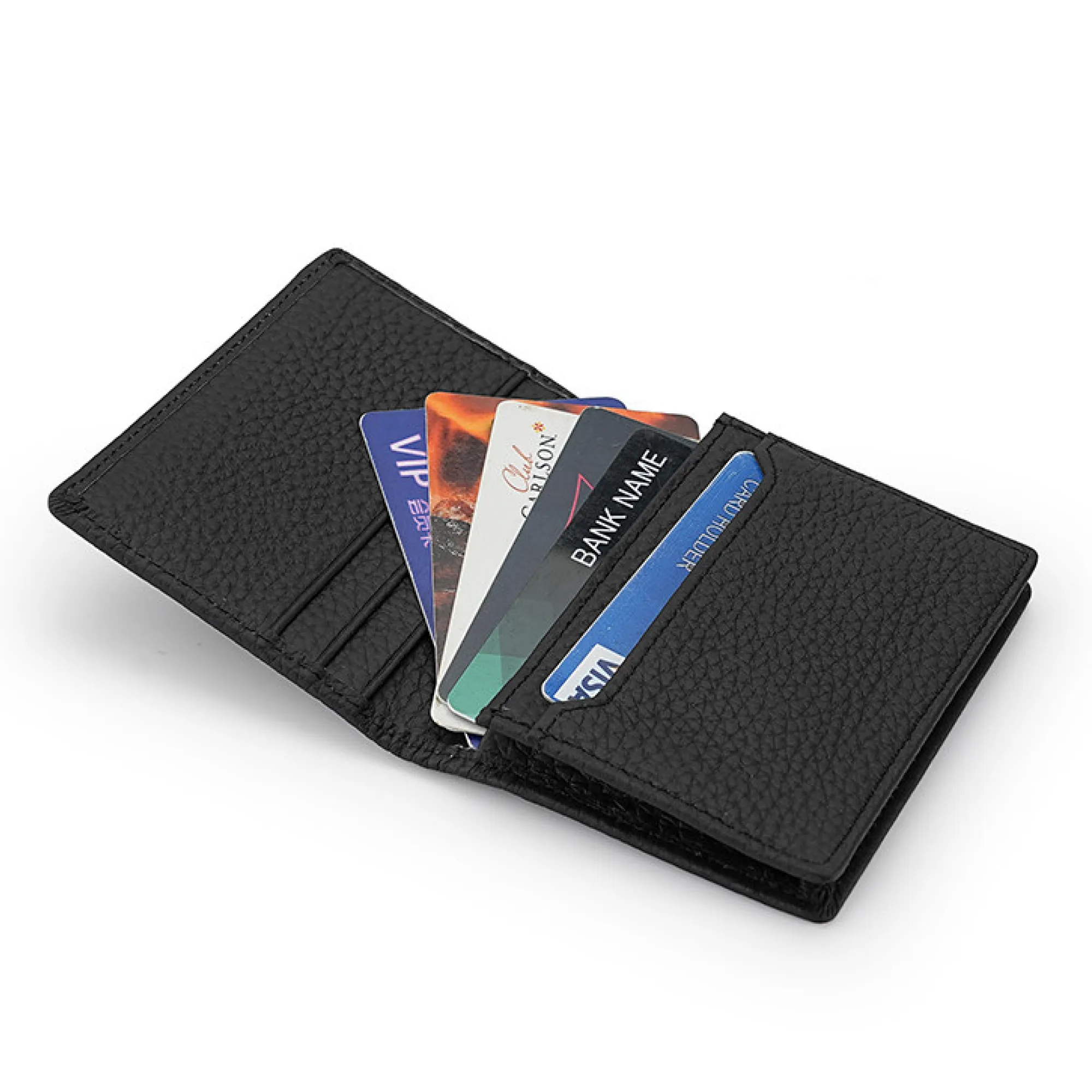 First Layer Cowhide Business Card Holder