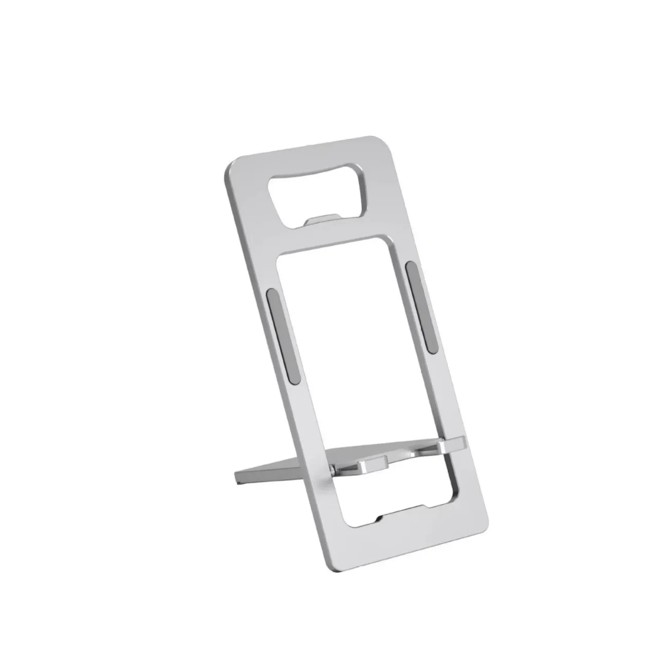 Ultra-Thin Card-Style Aluminum Alloy Foldable Phone Stand with Bottle Opener