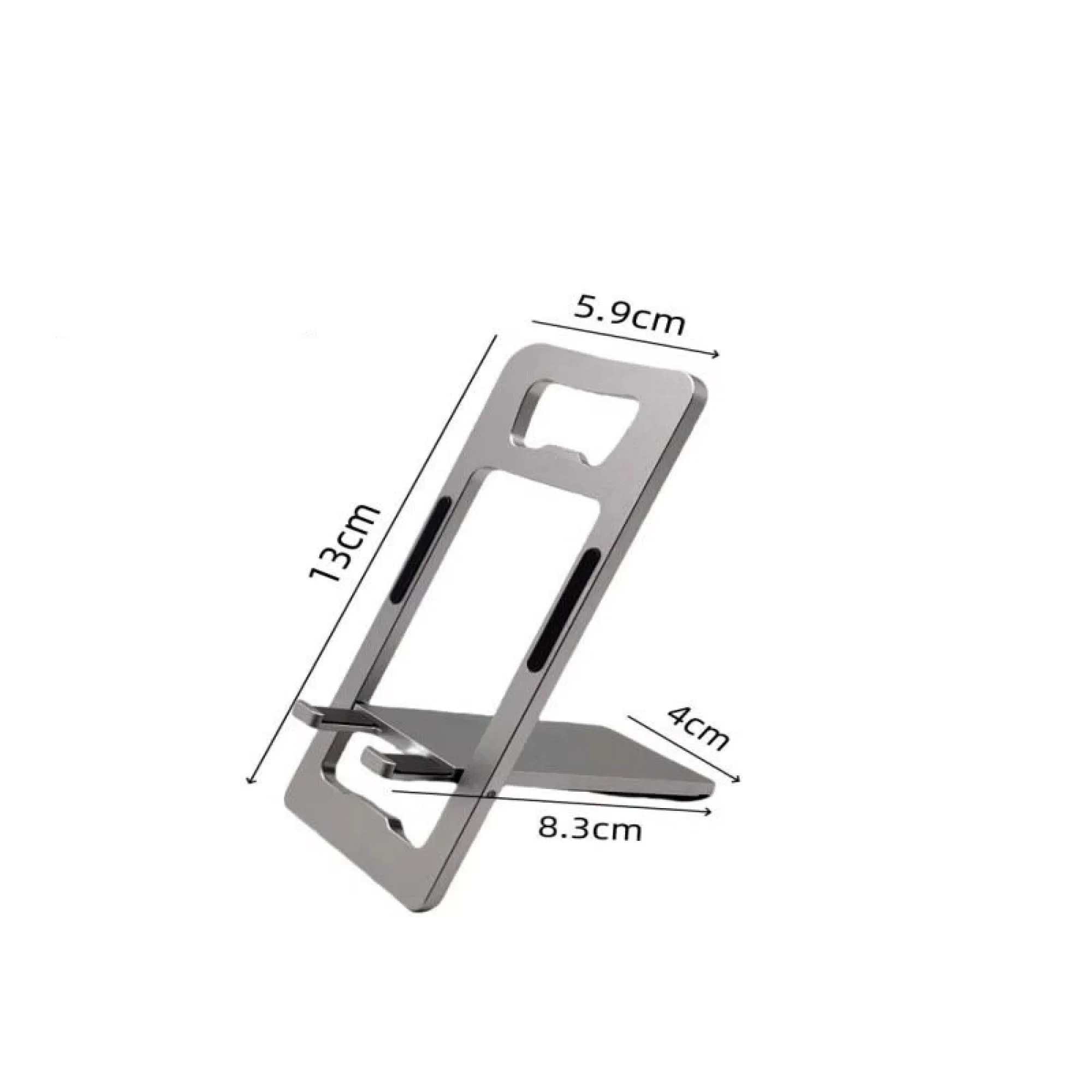 Ultra-Thin Card-Style Aluminum Alloy Foldable Phone Stand with Bottle Opener thumbnail 5