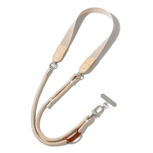 Adjustable Phone Lanyard Strap with Wide Shoulder Strap and Double Buckle Detachable Options