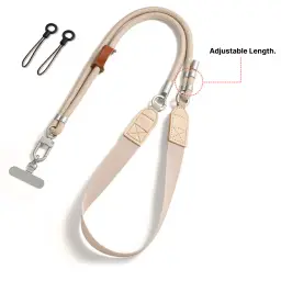 Adjustable Phone Lanyard Strap with Wide Shoulder Strap and Double Buckle Detachable Options thumbnail 6