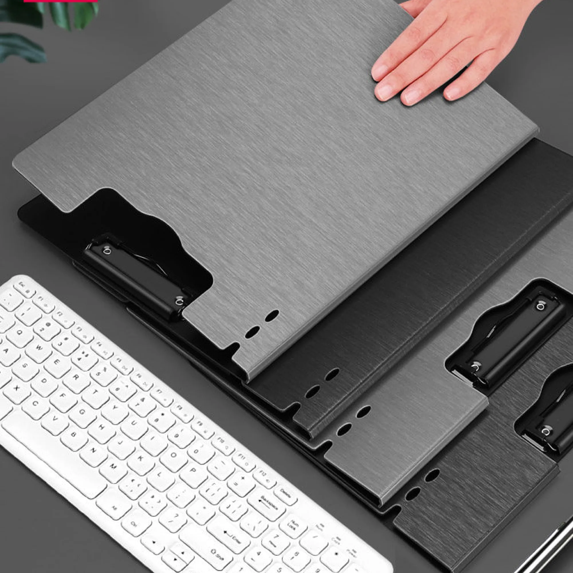 Deli A4 Foam PP Clipboard with Metal Clip, Horizontal and Vertical