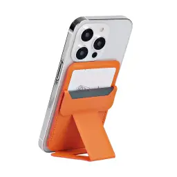 Magnetic Leather Card Holder with Foldable Stand for MagSafe-Compatible Phones thumbnail 6