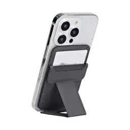 Magnetic Leather Card Holder with Foldable Stand for MagSafe-Compatible Phones thumbnail 10