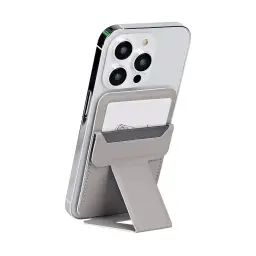 Magnetic Leather Card Holder with Foldable Stand for MagSafe-Compatible Phones thumbnail 7