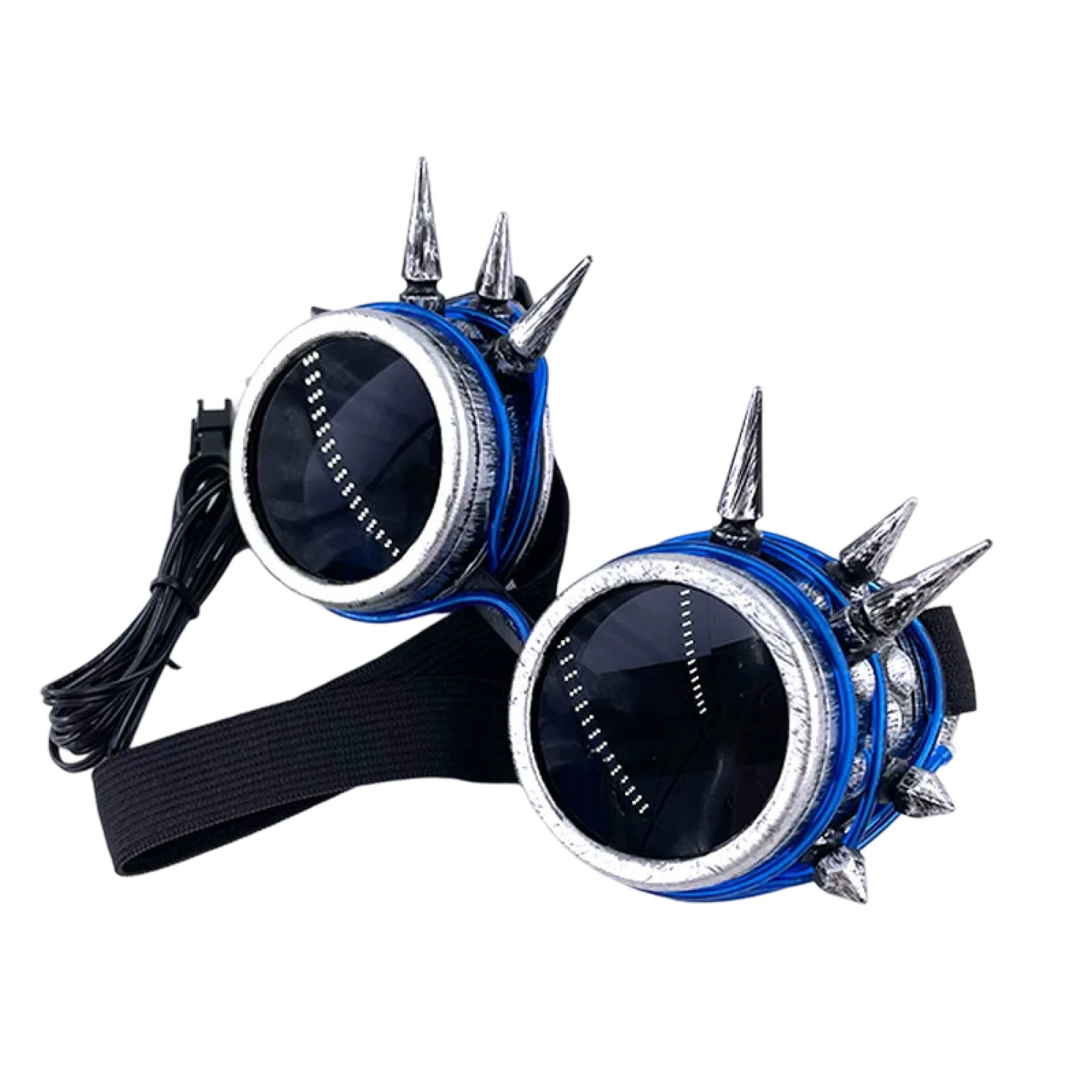 Steampunk LED Glow Goggles with EL Wire thumbnail 11