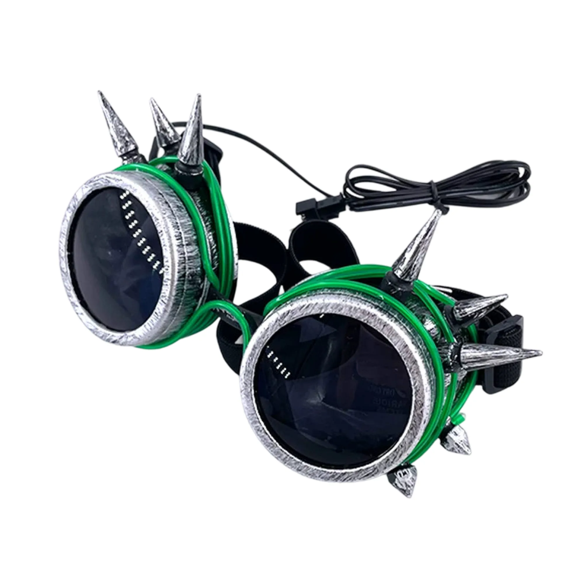 Steampunk LED Glow Goggles with EL Wire thumbnail 8