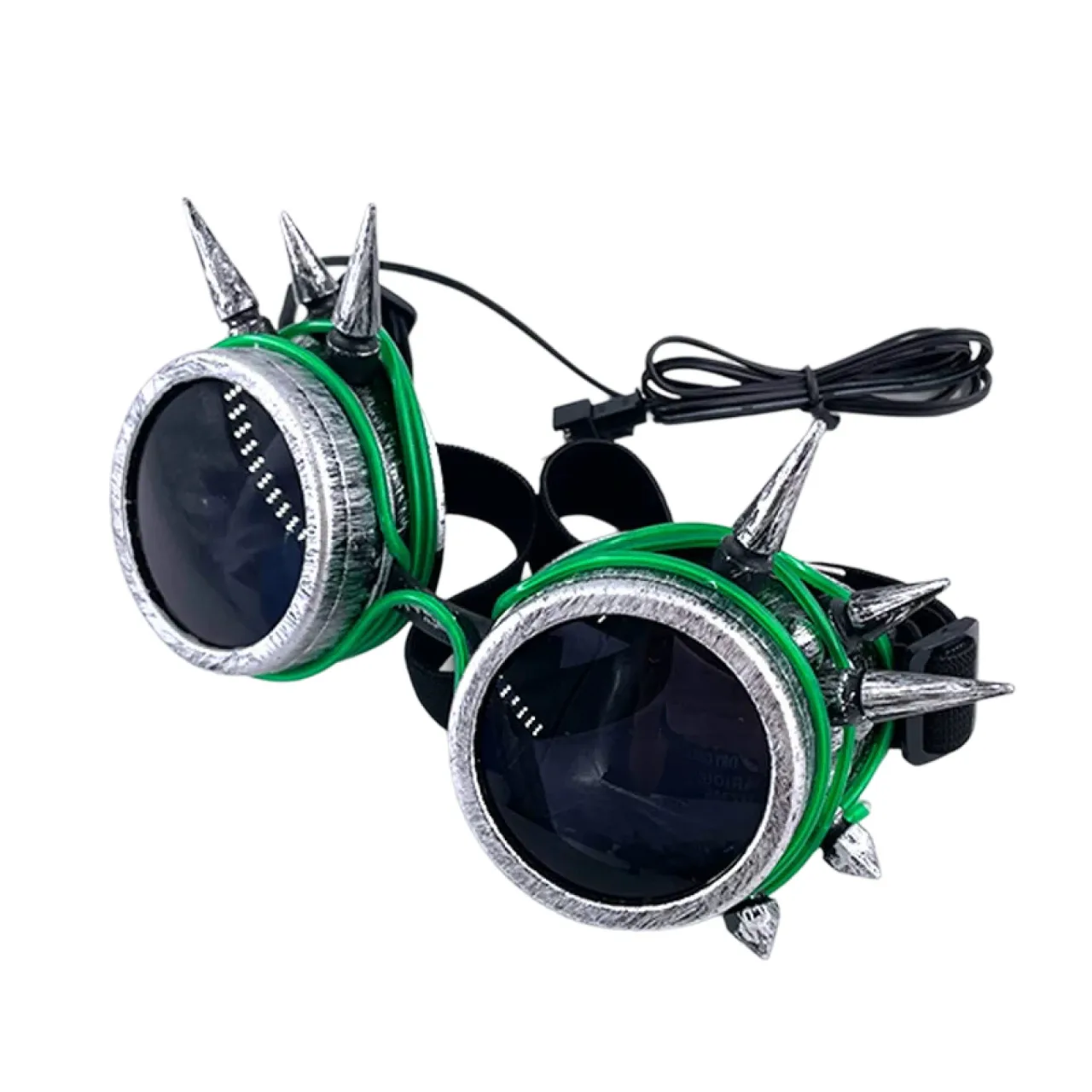 Steampunk LED Glow Goggles with EL Wire