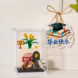Graduation-Themed LEGO Building Block Ornament Set thumbnail 8