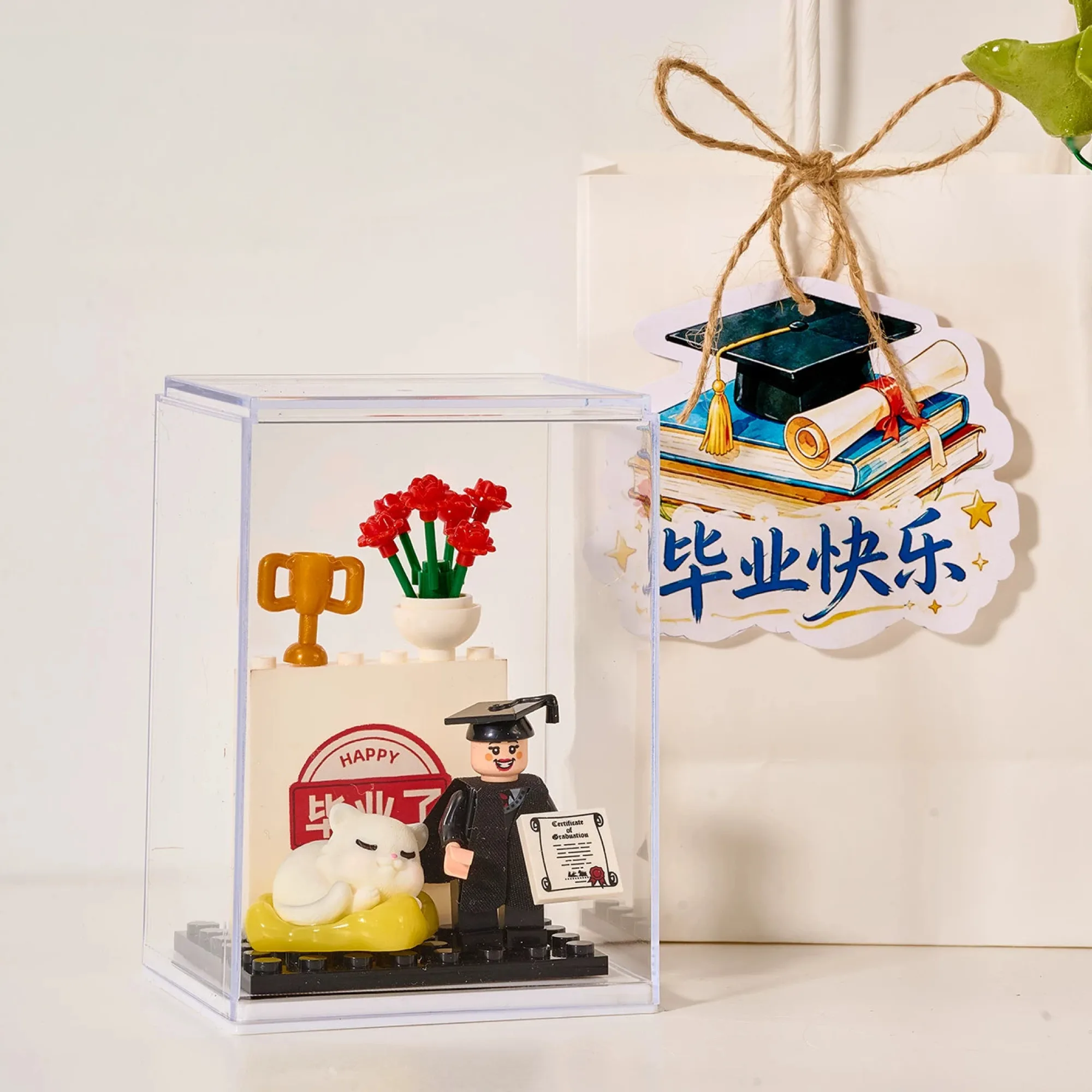 Graduation-Themed LEGO Building Block Ornament Set thumbnail 14