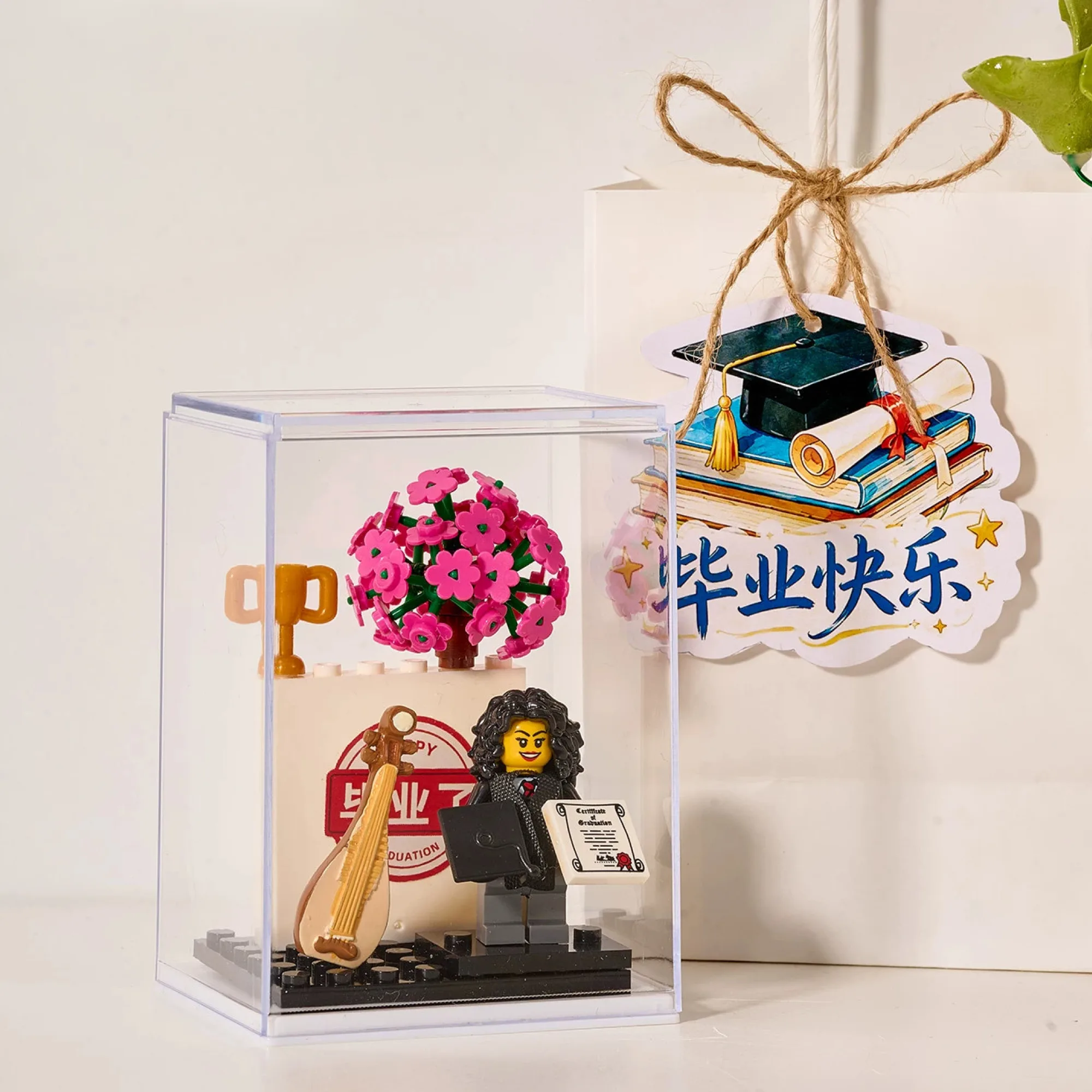 Graduation-Themed LEGO Building Block Ornament Set thumbnail 10