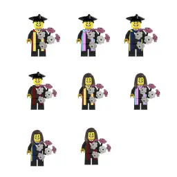 Graduation-Themed Plastic Figurine Display Stand Set thumbnail 11