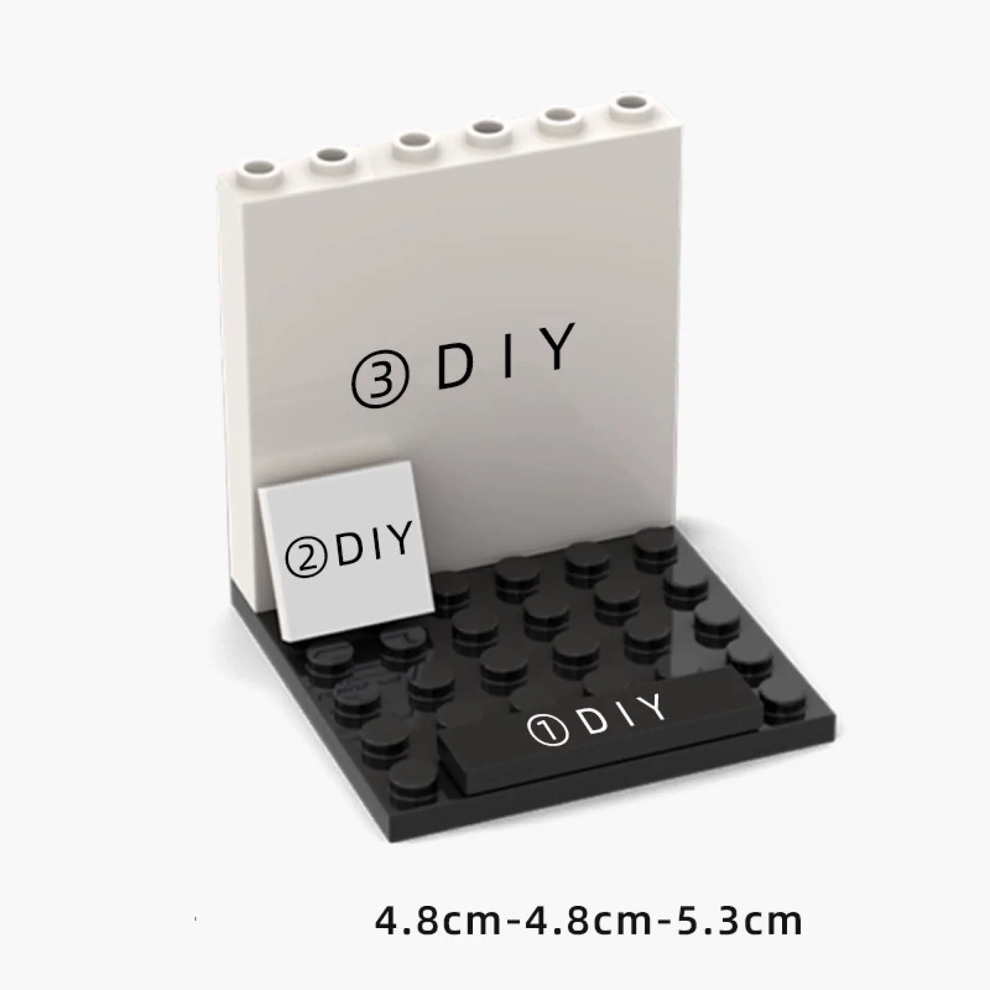 Graduation-Themed Plastic Figurine Display Stand Set