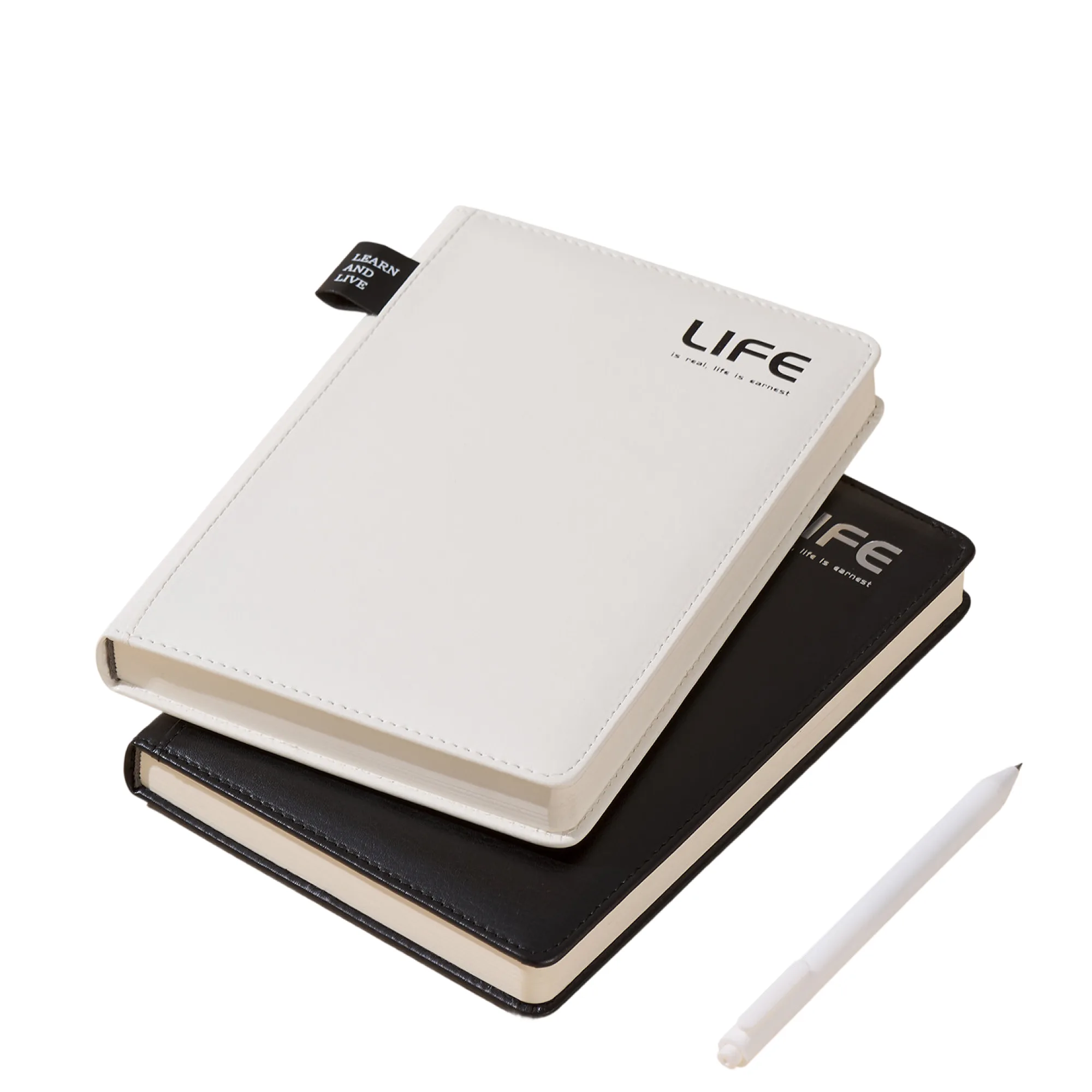 A5 Hardcover PU Leather Notebook with Lined 100g Paper