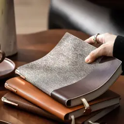 A5 Ruled Notebook with PU Softcover, Thread-Bound, 100 gsm Acid-Free Paper thumbnail 2