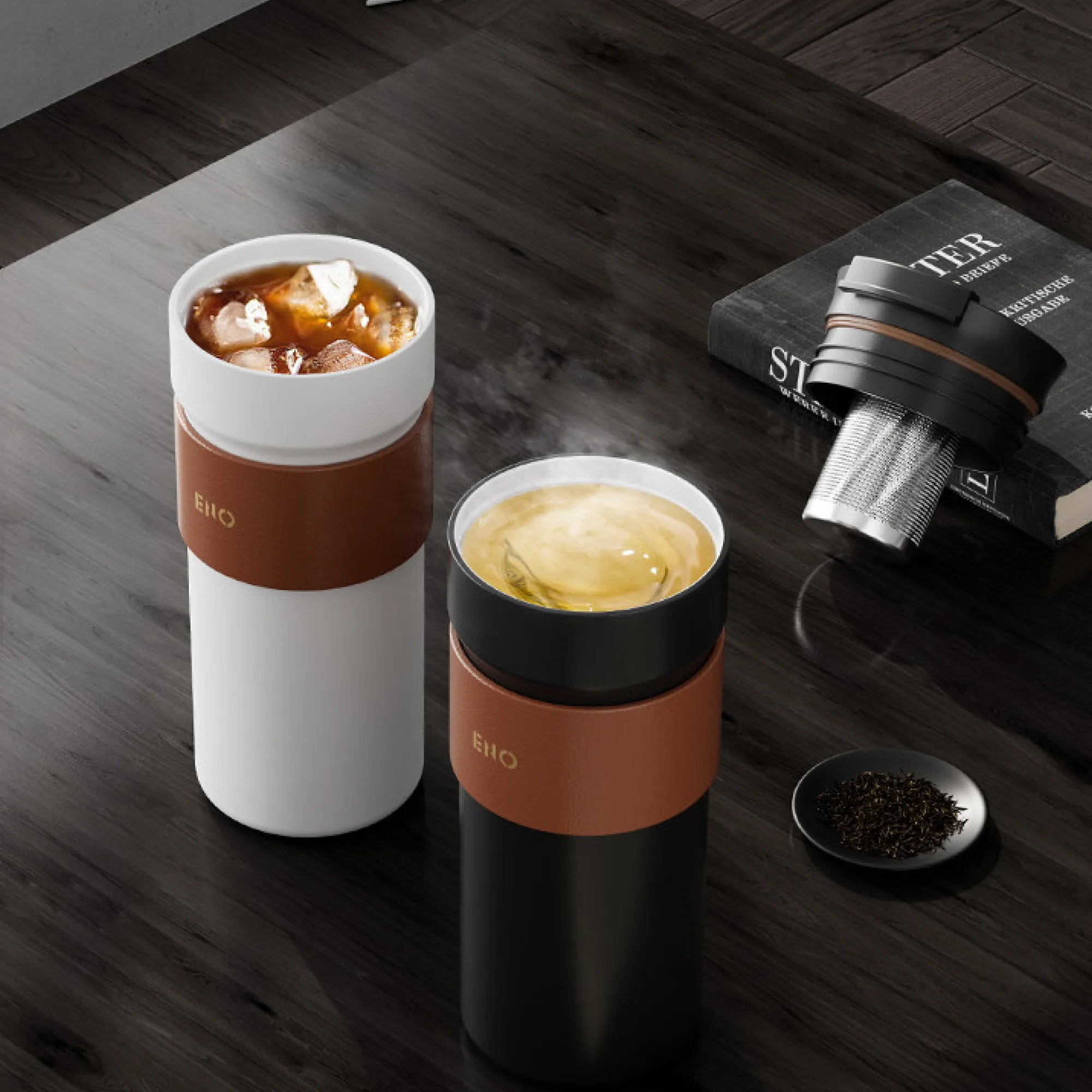 ENO KF002 Insulated Tumbler with 316 Stainless Steel or Ceramic Liner