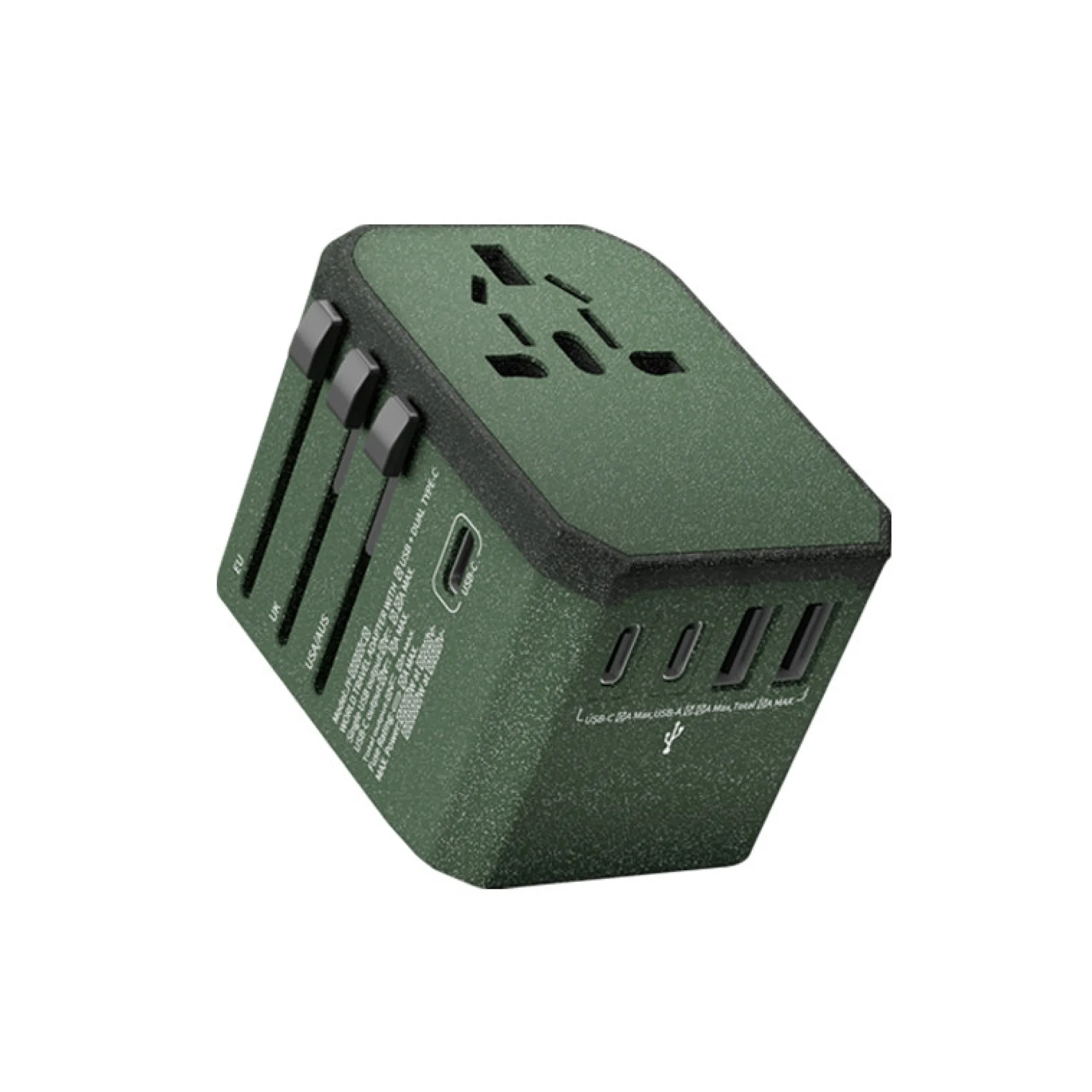 Universal Travel Adapter with USB and Type-C Ports