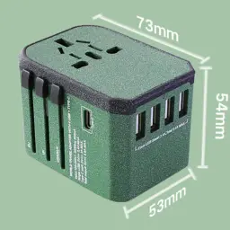 Universal Travel Adapter with USB and Type-C Ports thumbnail 3