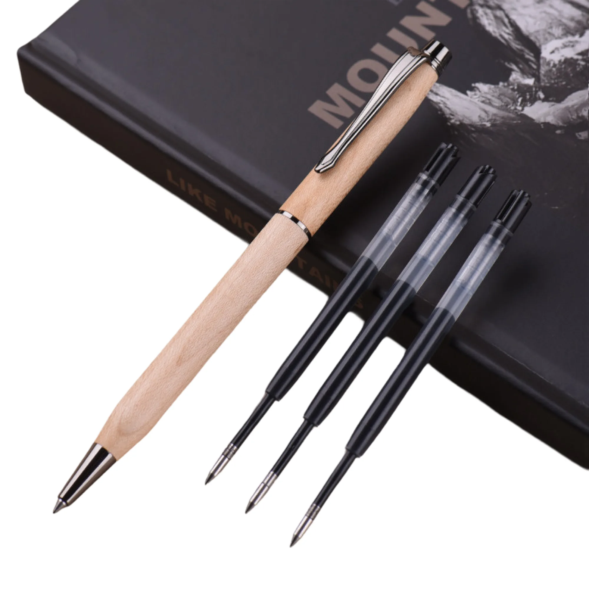 Solid Wood Rollerball Pen with G2 Refill thumbnail 7