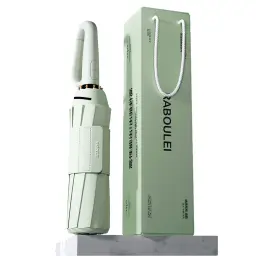 Automatic Three-Fold Umbrella with Ring Buckle Handle thumbnail 1