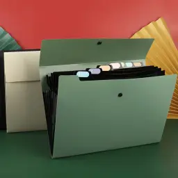 A4 Accordion Multi-Pocket Document Organizer Folder with 5 or 8 Pockets thumbnail 2