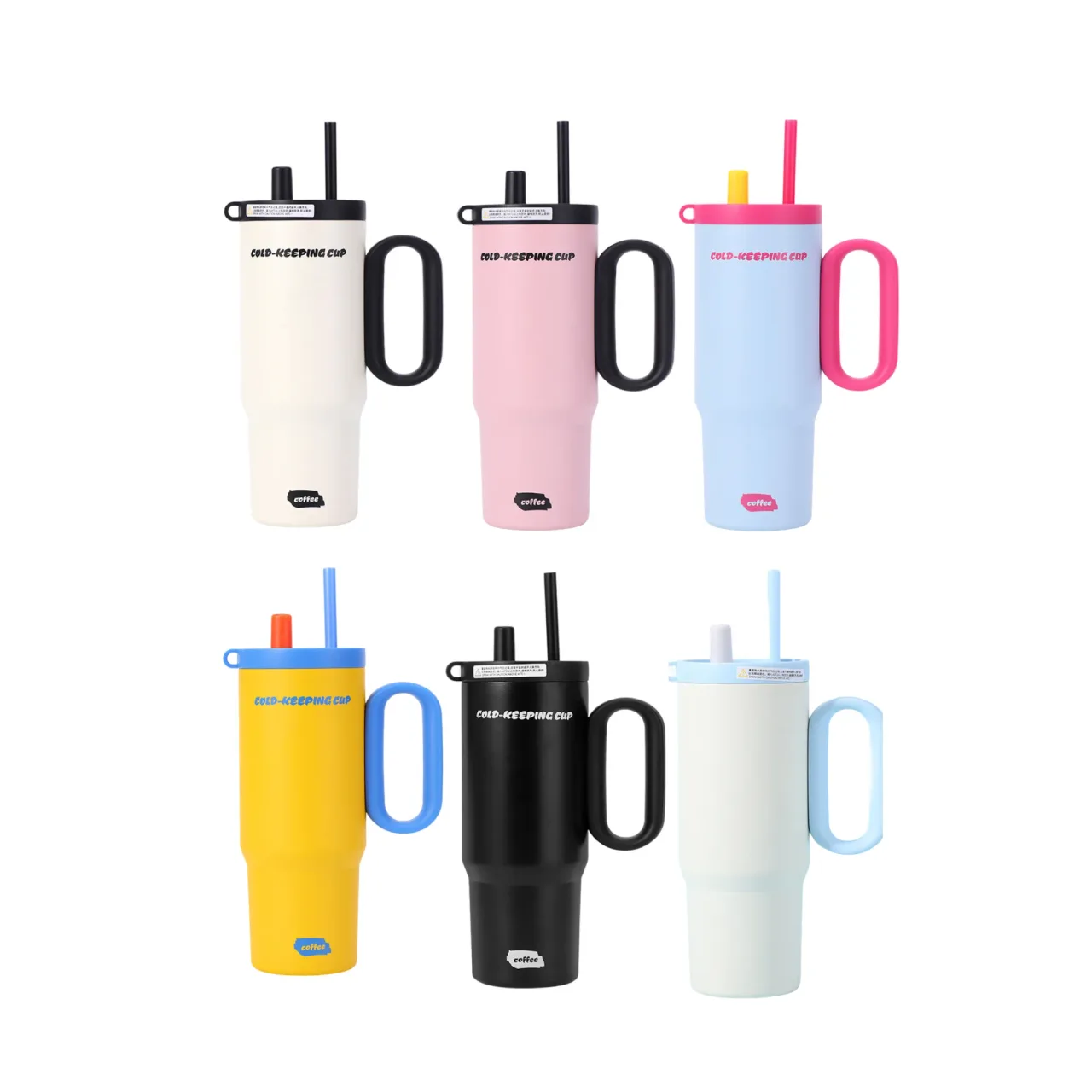 316 Stainless Steel Insulated Tumbler with Straw, 750ml