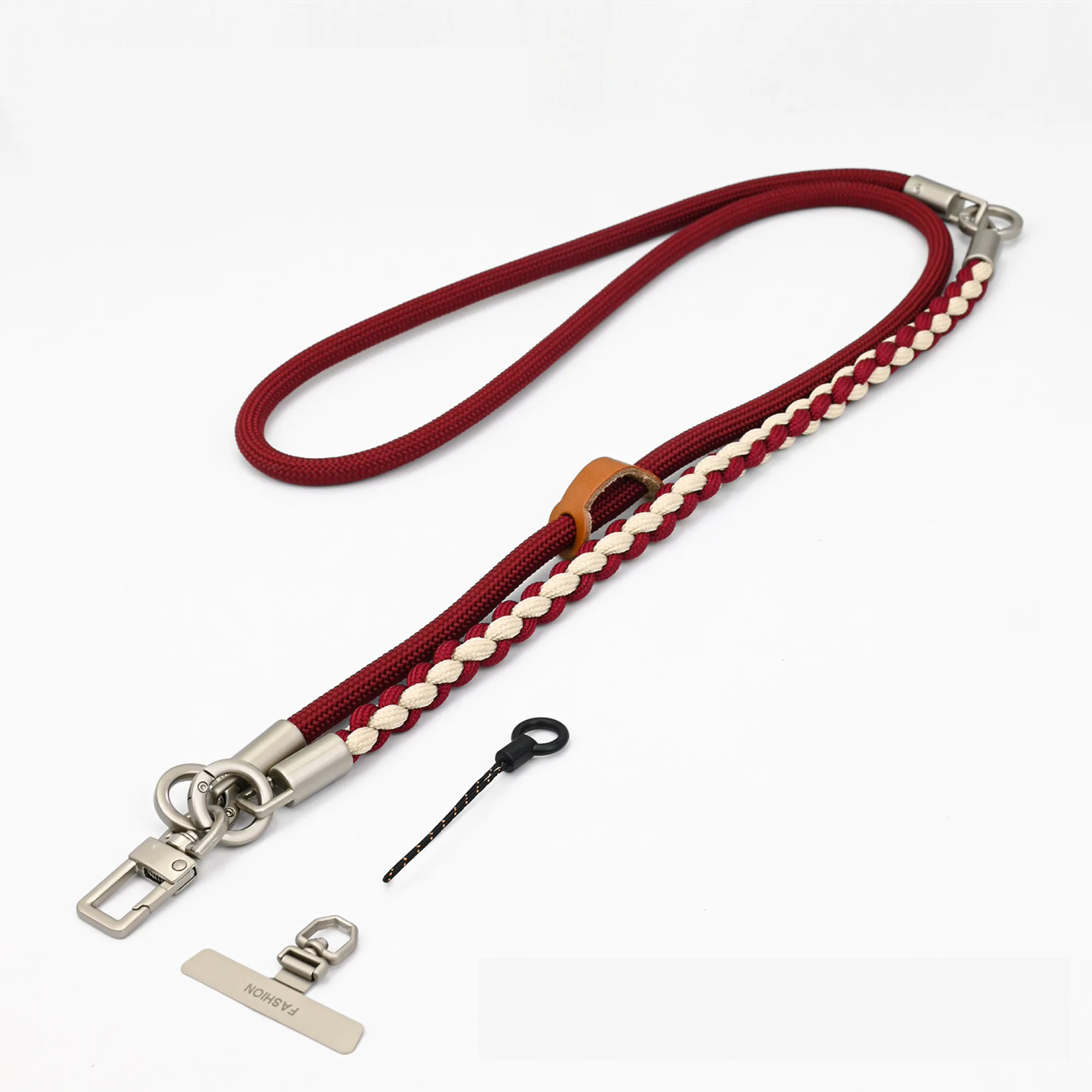 Three-in-One Nylon Braided Phone Lanyard Strap thumbnail 5