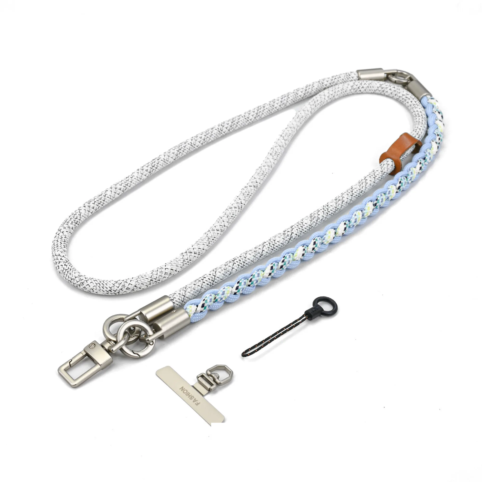 Three-in-One Nylon Braided Phone Lanyard Strap thumbnail 8