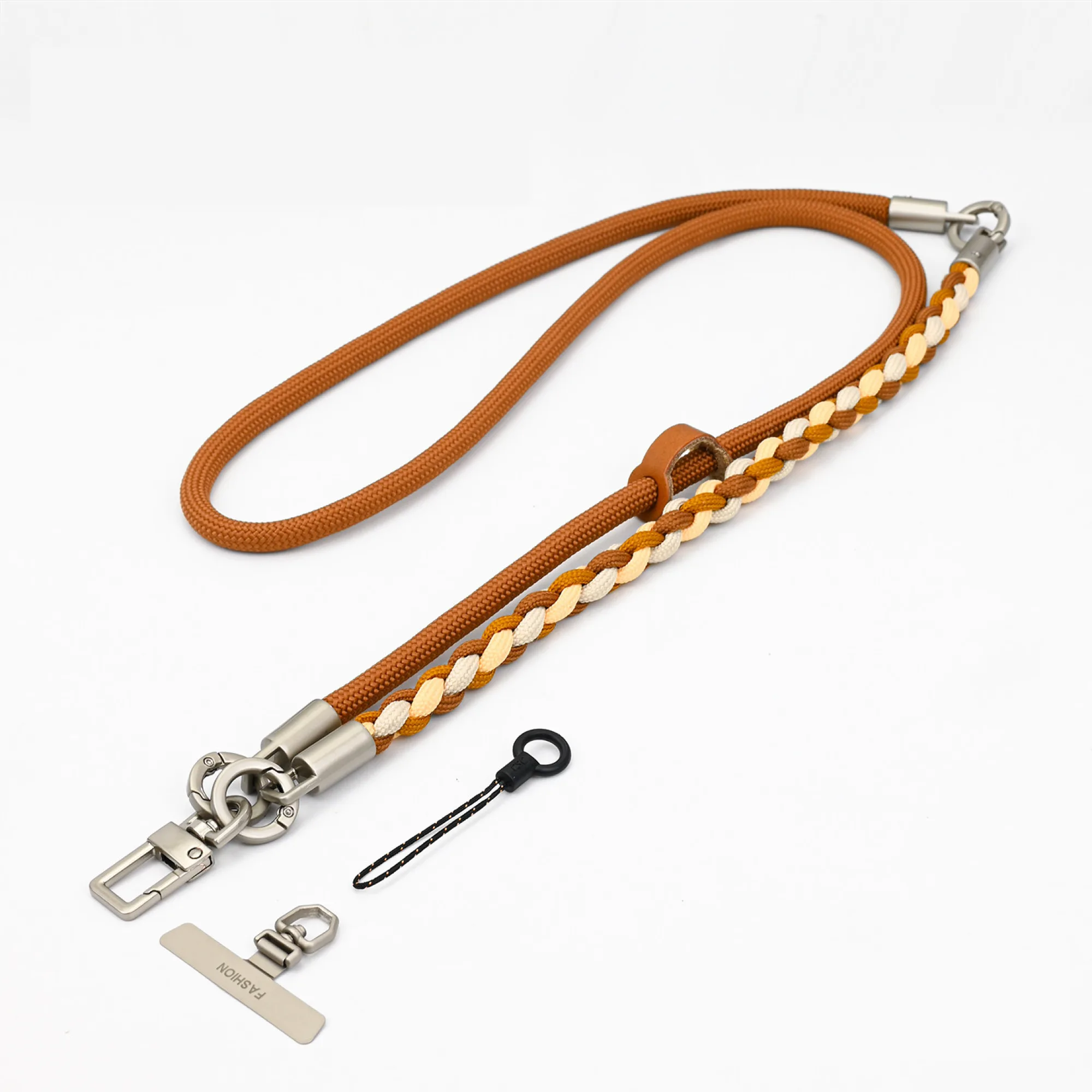 Three-in-One Nylon Braided Phone Lanyard Strap thumbnail 4