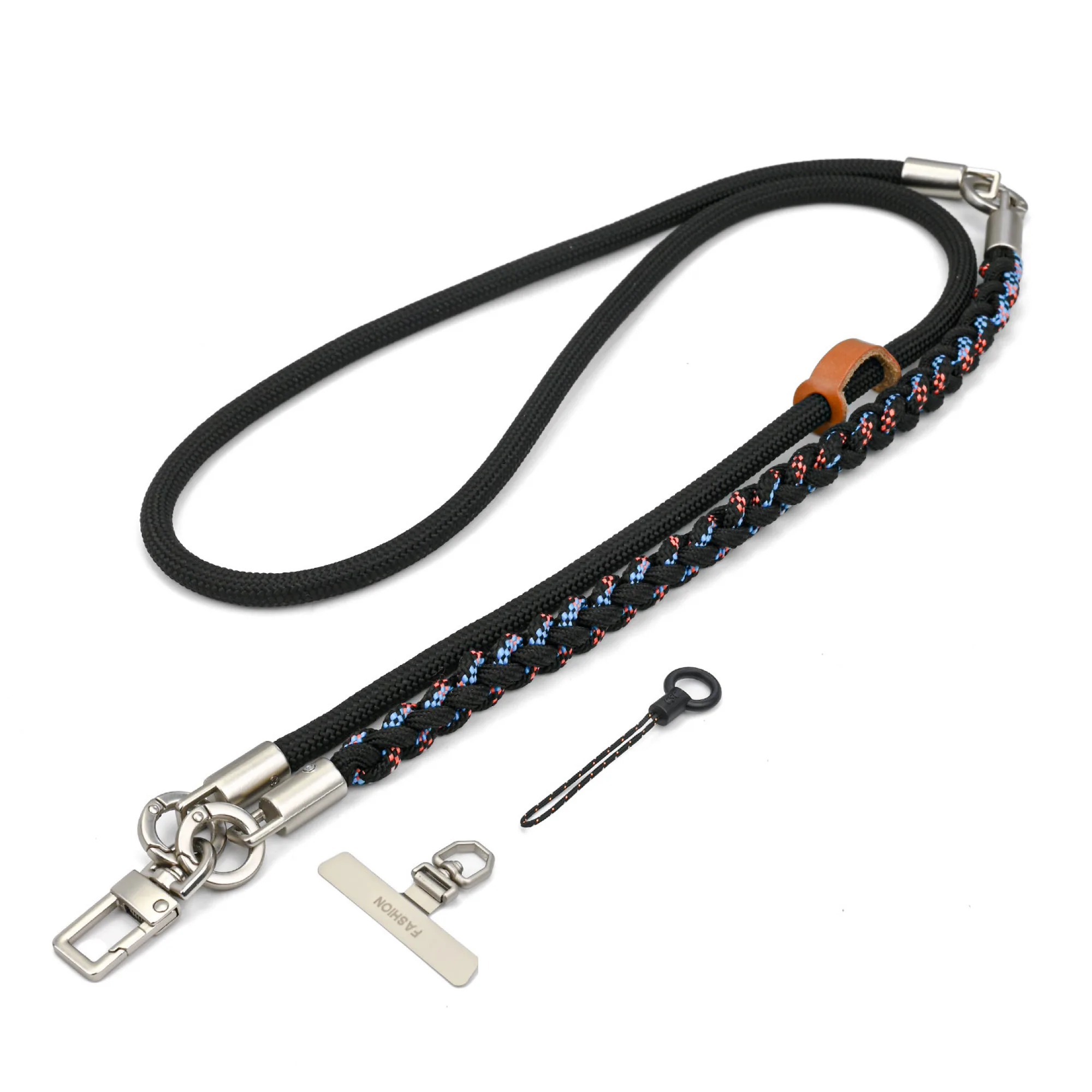 Three-in-One Nylon Braided Phone Lanyard Strap thumbnail 7
