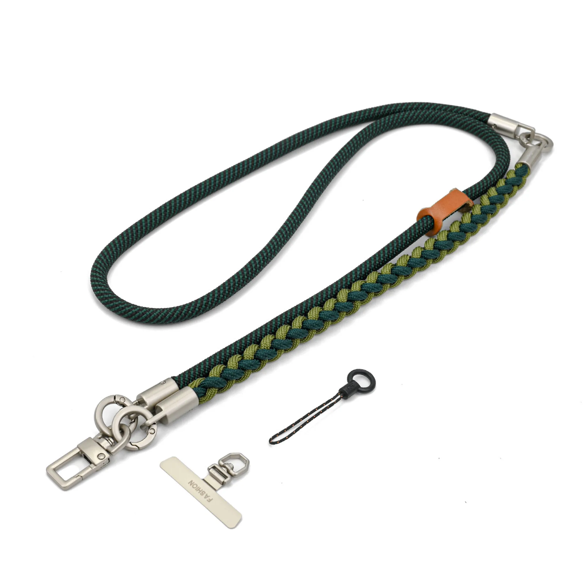 Three-in-One Nylon Braided Phone Lanyard Strap thumbnail 6