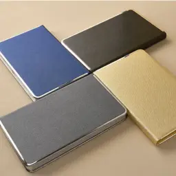 PU Hardcover B5 Ruled Notebook with Metal Corners thumbnail 3