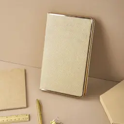PU Hardcover B5 Ruled Notebook with Metal Corners thumbnail 2