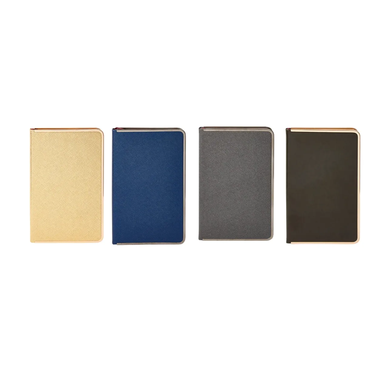 PU Hardcover B5 Ruled Notebook with Metal Corners