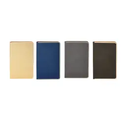 PU Hardcover B5 Ruled Notebook with Metal Corners thumbnail 1