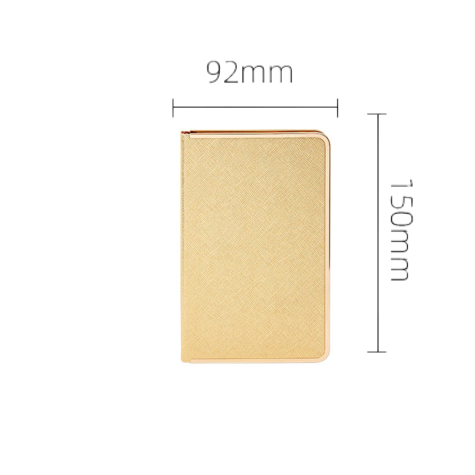 PU Hardcover B5 Ruled Notebook with Metal Corners thumbnail 5