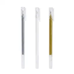 Metallic Gel Ink Pens 0.5mm Oil-Based Ink Plastic Barrel thumbnail 1