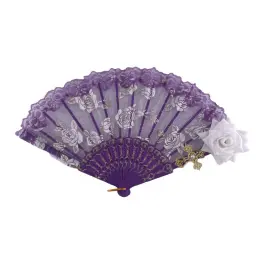 LED Lace Rose Folding Fan thumbnail 8
