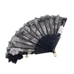 LED Lace Rose Folding Fan thumbnail 1