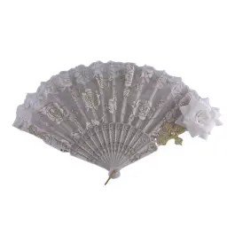 LED Lace Rose Folding Fan thumbnail 9