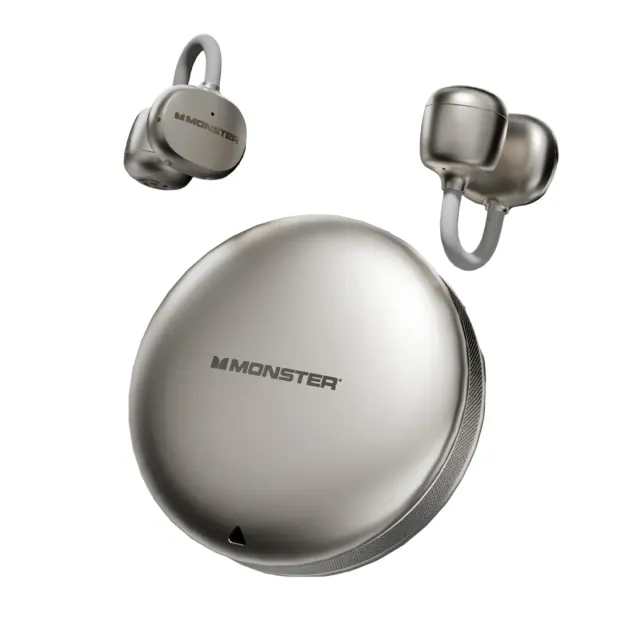 Monster MD03 Wireless Bluetooth Ear Clip Earbuds with ENC Noise Reduction