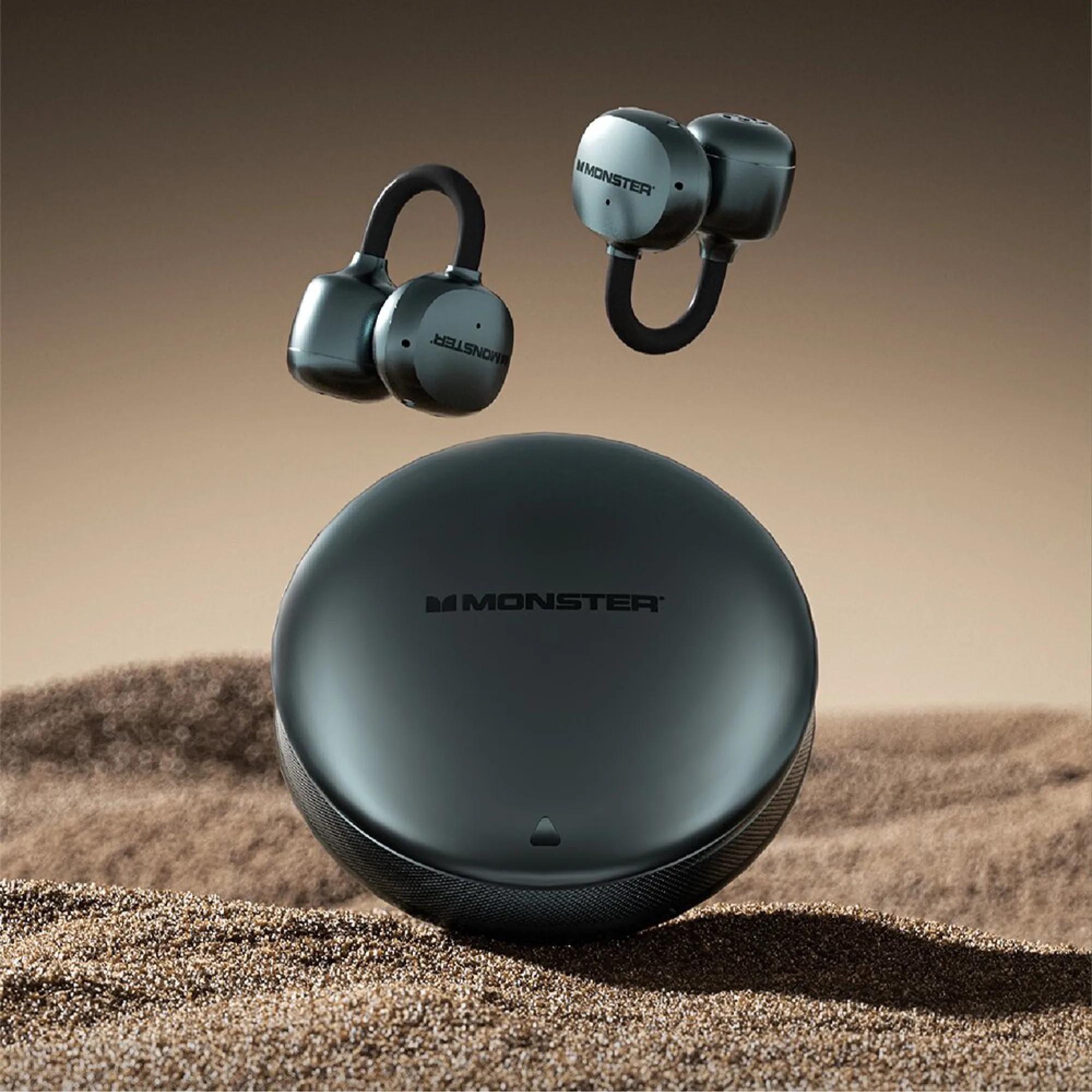 Monster MD03 Wireless Bluetooth Ear Clip Earbuds with ENC Noise Reduction