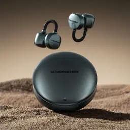 Monster MD03 Wireless Bluetooth Ear Clip Earbuds with ENC Noise Reduction thumbnail 2