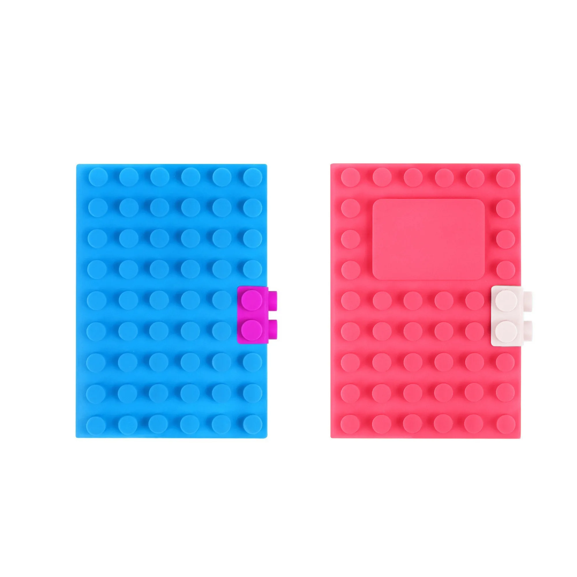 Silicone-Covered A6 Loose-Leaf Notebook with Dot or Step Pattern — View 1